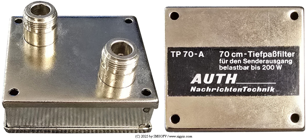 Accessories Auth TP 70-A (By Auth NachrichtenTechnik)