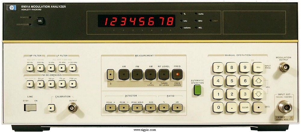 Rfmeasure Hewlett-Packard (Agilent) 8901A