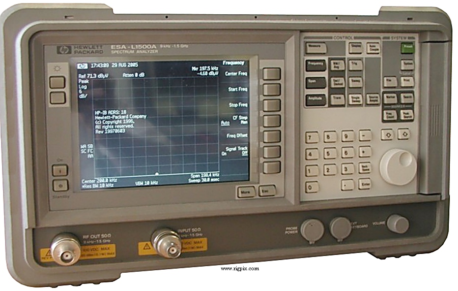 Rfmeasure Hewlett-Packard (Agilent) ESA-L1500A